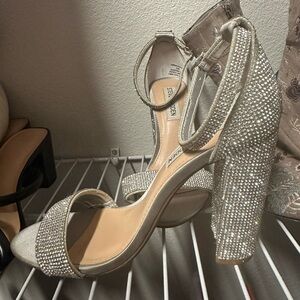 Steve Madden Silver Heels